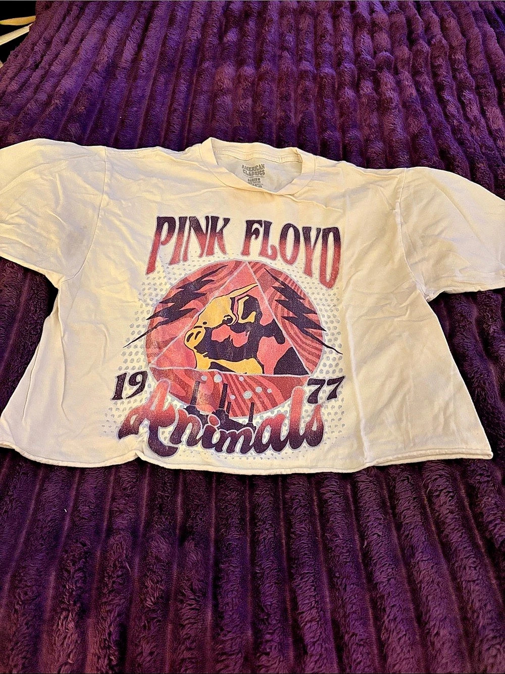 American Classics Pink Floyd 1977 Animals Graphic T-Shirt Graphic Tee White